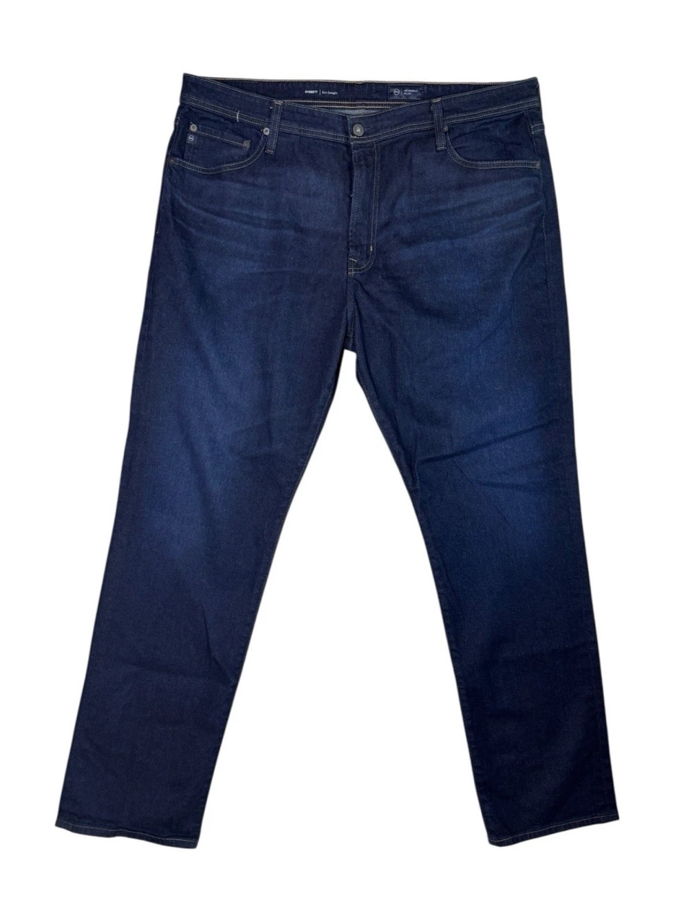 Adriano Goldschmied AG Everett Slim Straight Dark Wash Jeans Zip Fly Men's 40x32